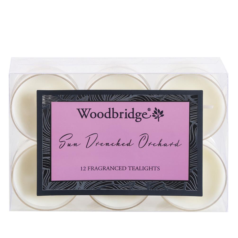 Woodbridge Sun Drenched Orchard 4 Hour Tealights (Pack of 12) £4.49